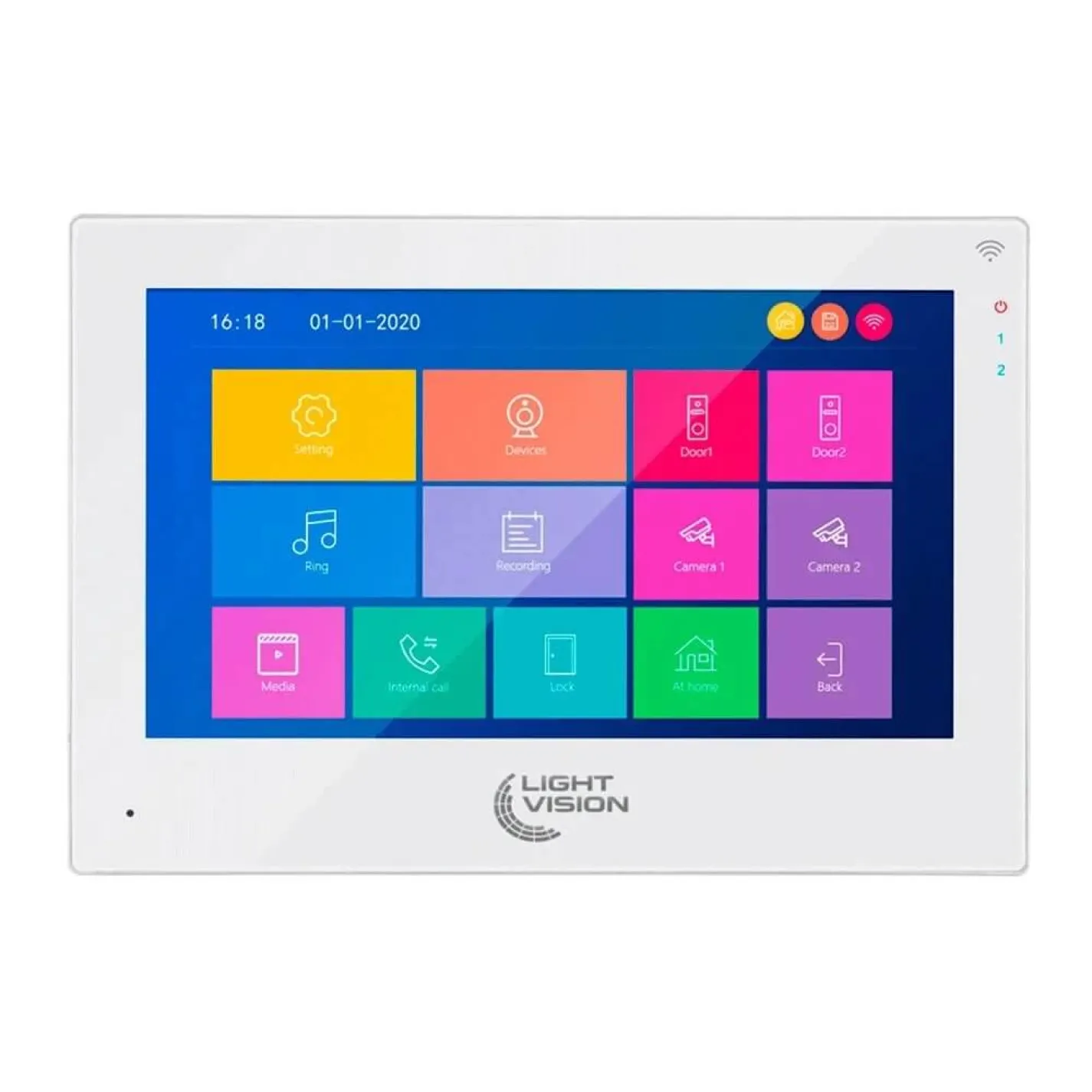 Відеодомофон 10" WiFi Tuya Light Vision Singapore FHD White - Фото 2
